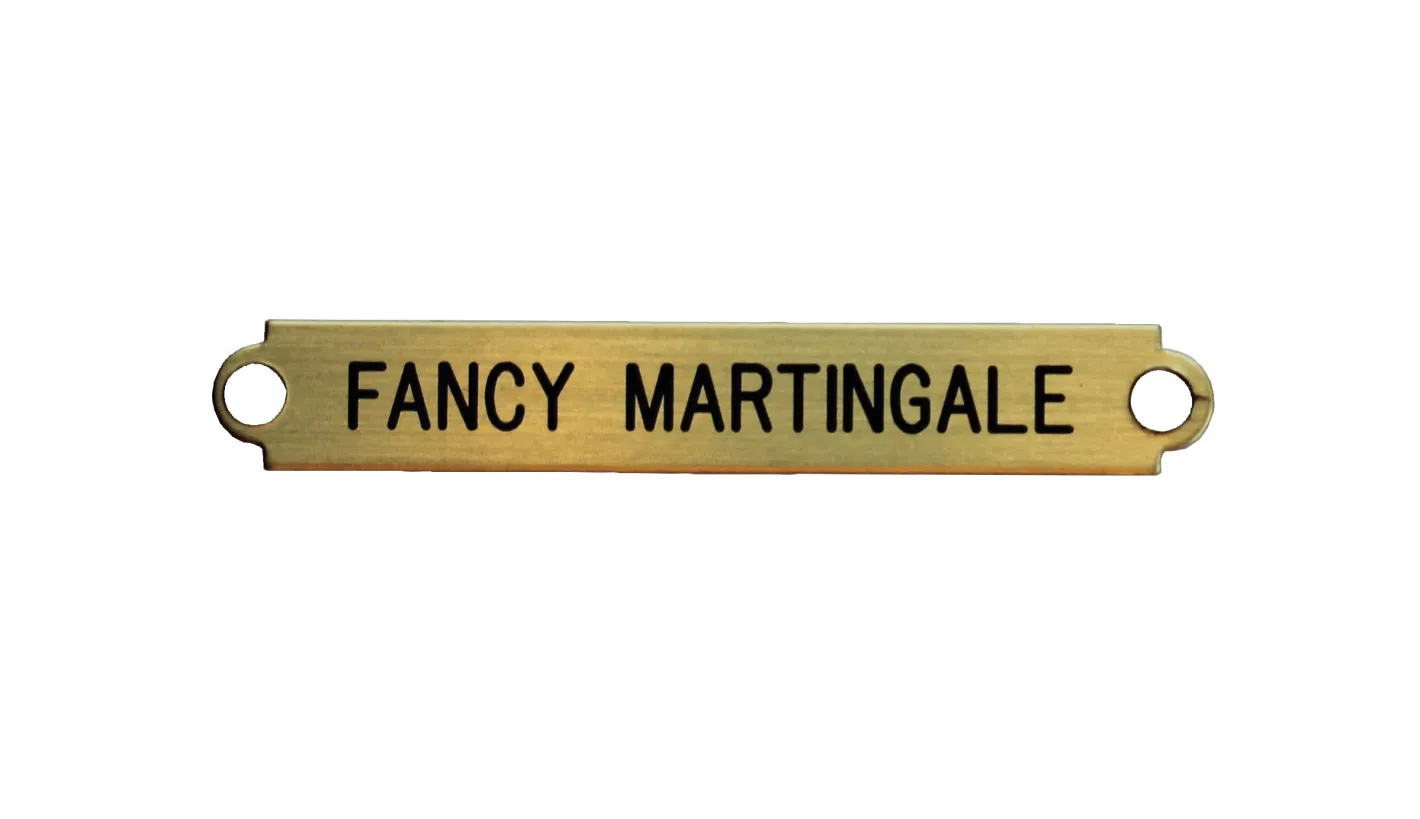 DOVER DROPSHIP Fancy Martingale Nameplate