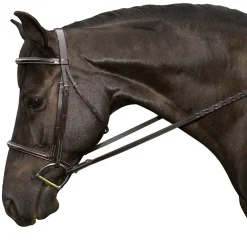 INT RIDING HELMET Flex Rider Fancy-Stitched Raised Snaffle Hunter Bridle