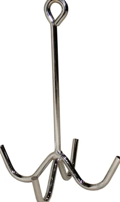KING YOUNG Four-Prong Chrome Metal Tack Hook