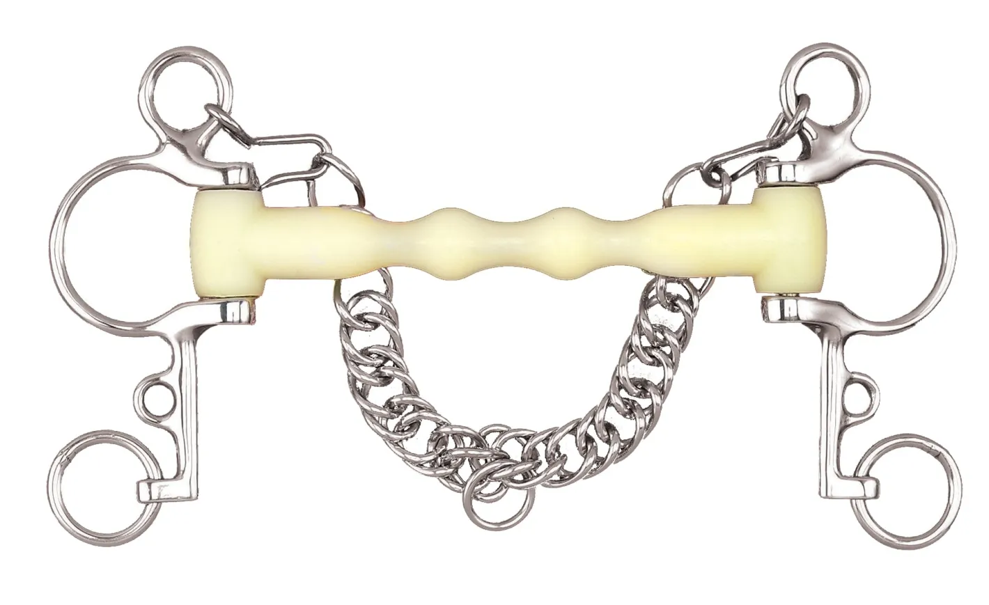 ERS Happy Mouth Bits® Shaped Mullen Mouth Short Shank Pelham Bit