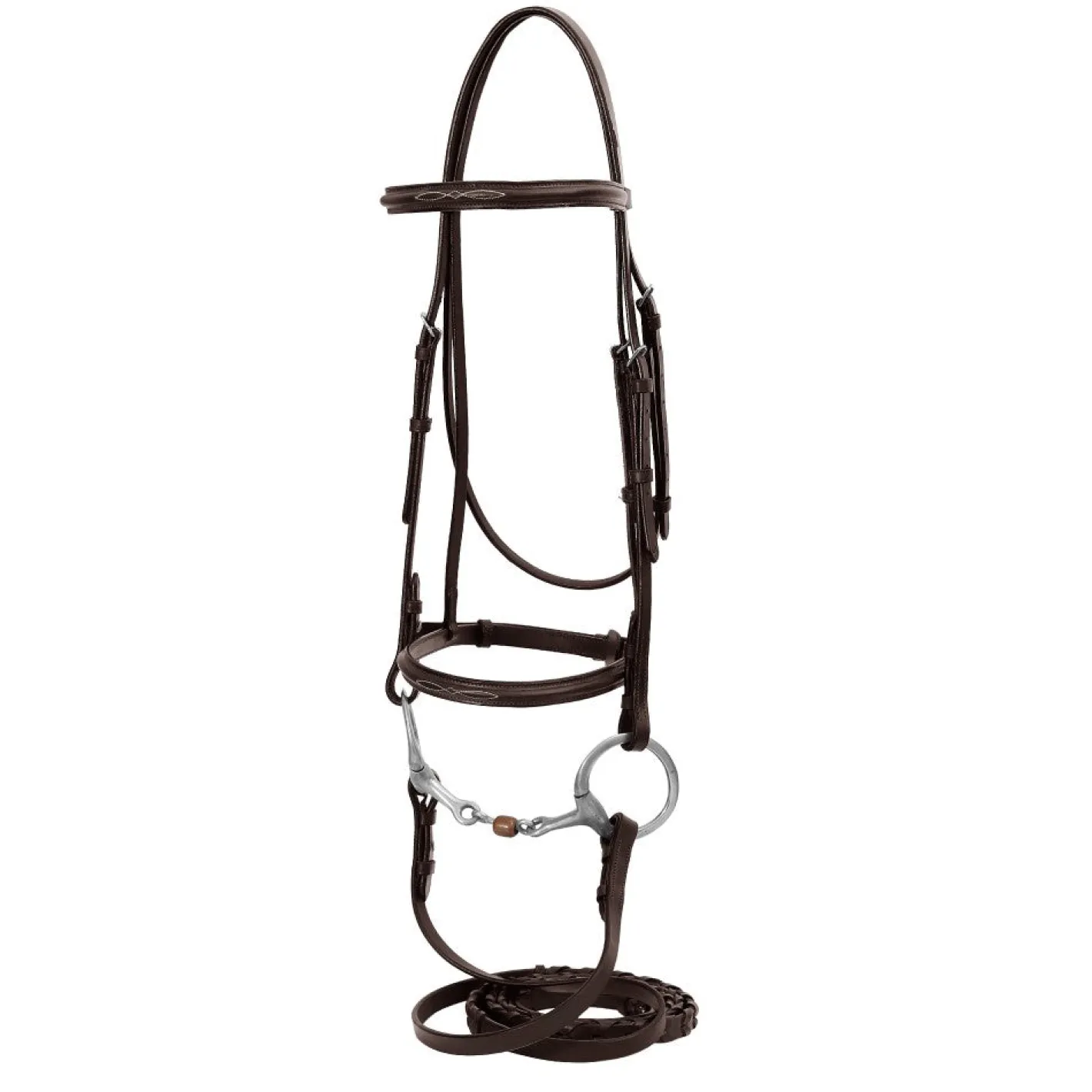 JPC EQUESTRIAN HDR Advantage Fancy Raised Snaffle Bridle with Laced Reins