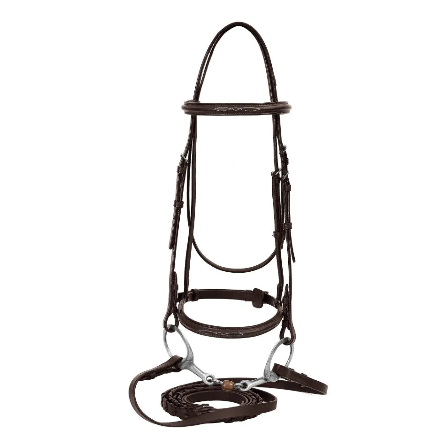 JPC EQUESTRIAN HDR Advantage Fancy Raised Snaffle Bridle with Laced Reins