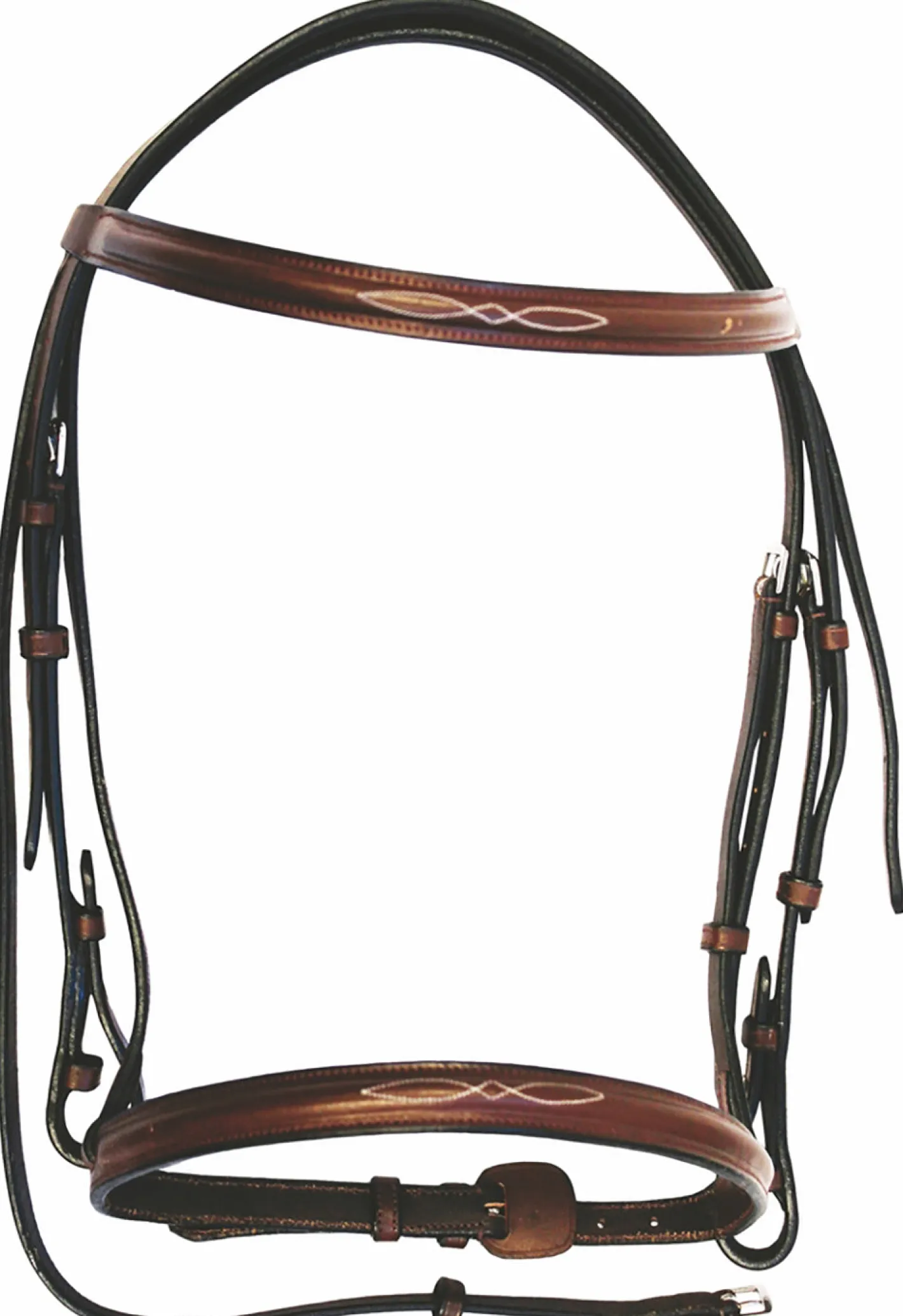 JPC EQUESTRIAN HDR Advantage Fancy Raised Snaffle Bridle with Laced Reins