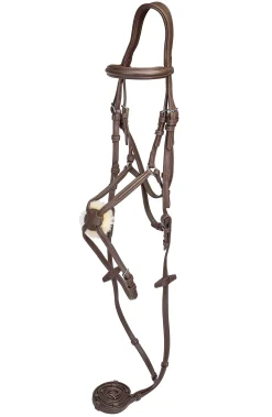 JPC EQUESTRIAN Henri de Rivel Kushy Plain Raised Figure-8 Bridle