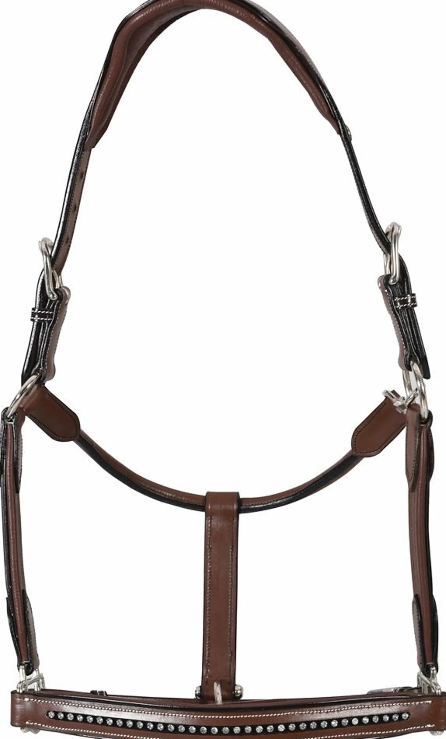 JPC EQUESTRIAN Henri de Rivel Padded Leather Crystal Halter