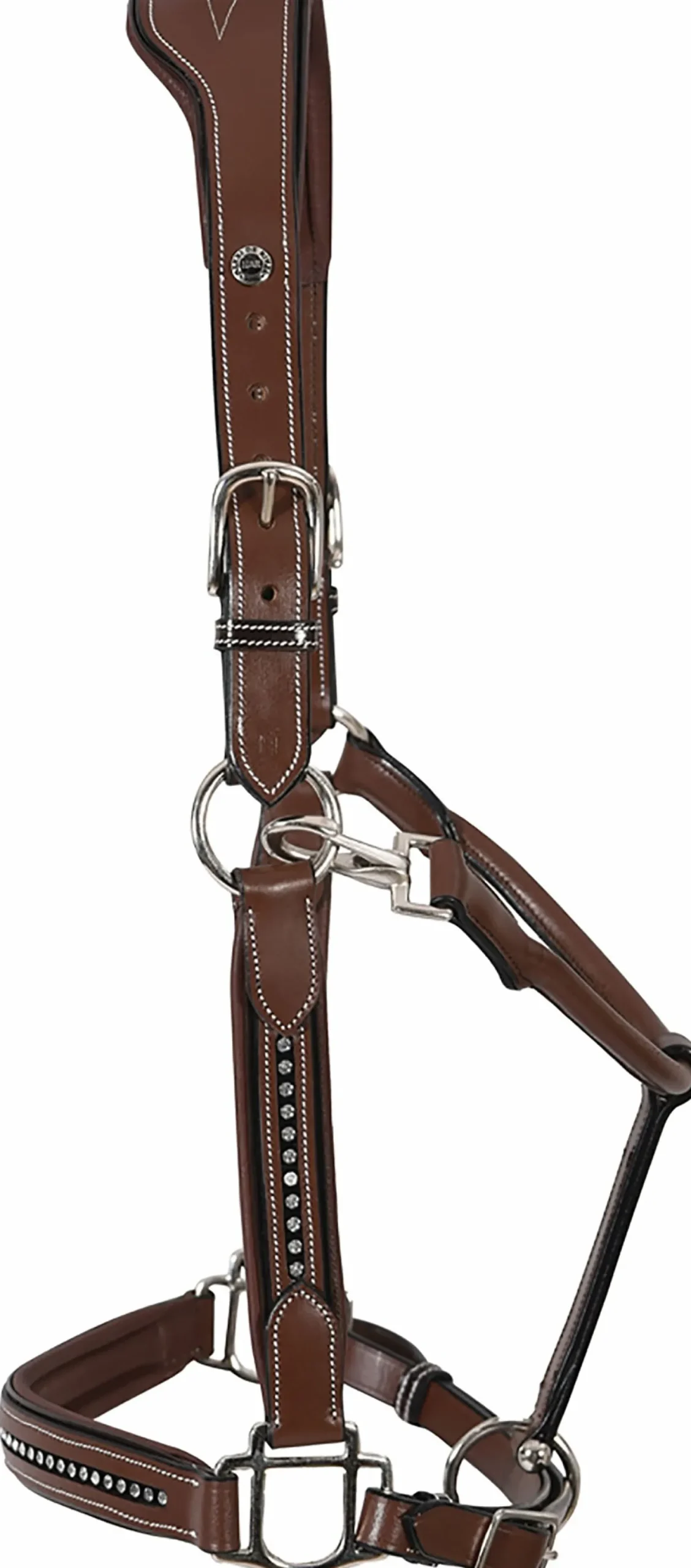JPC EQUESTRIAN Henri de Rivel Padded Leather Crystal Halter