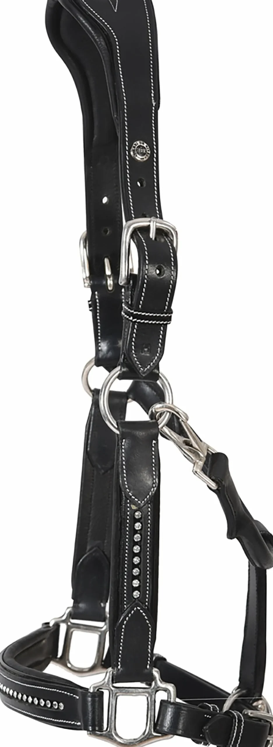 JPC EQUESTRIAN Henri de Rivel Padded Leather Crystal Halter