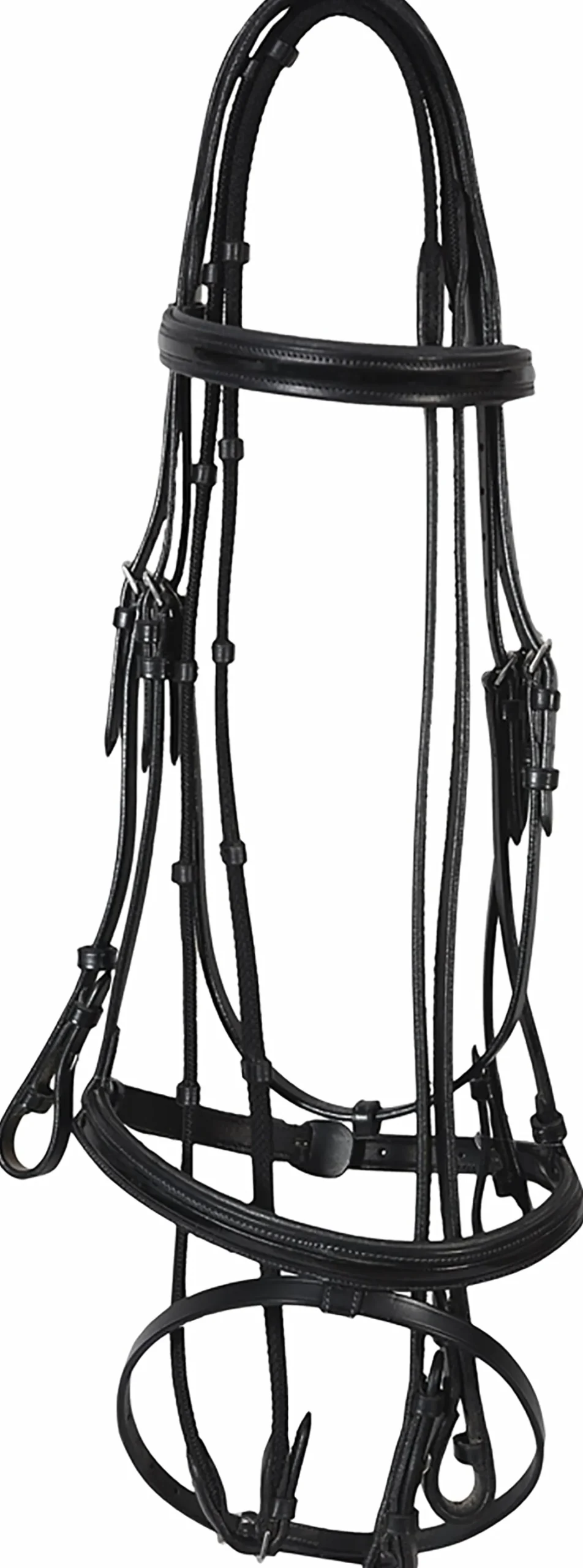 JPC EQUESTRIAN Henri de Rivel Piaffe Mono Crown Bridle with Flash Noseband & Patent Leather