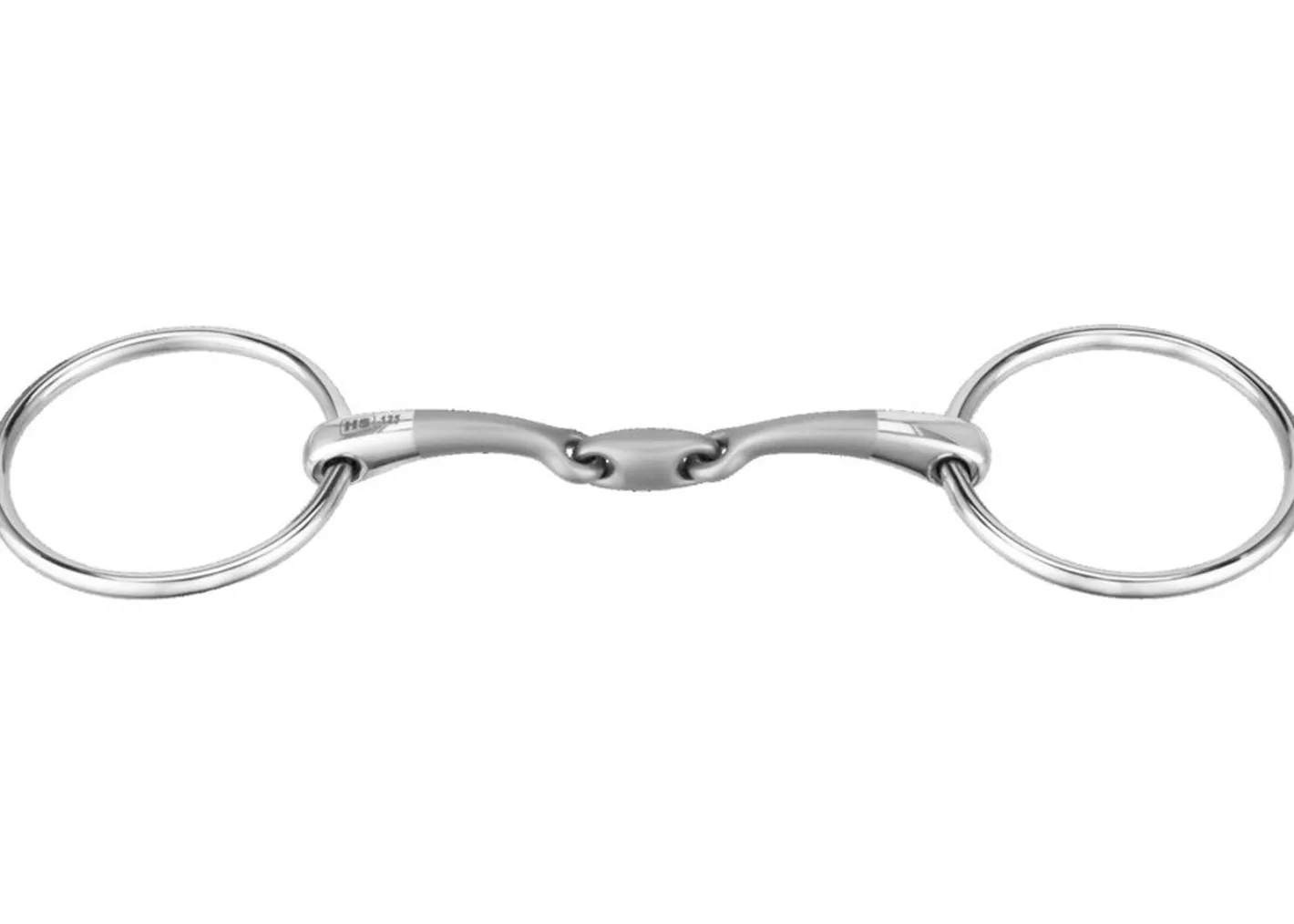 GEM-HERM SPRENGER Herm Sprenger® Satinox Double-Jointed Loose Ring Snaffle Bit with 14mm Mouth/70mm Rings