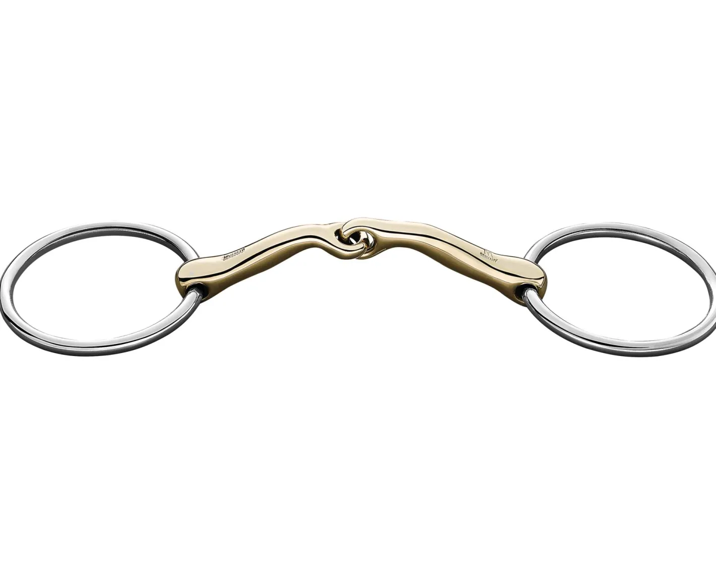 GEM-HERM SPRENGER Herm Sprenger® Sensogan® KK Snaffle Bit - 18 mm mouth; 70 mm rings