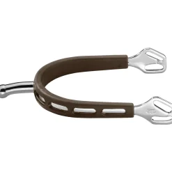 GEM-HERM SPRENGER Herm Sprenger® Ultra Fit Brown Grip Small Round Rowel Spurs