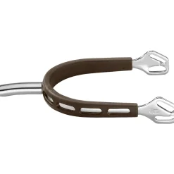 GEM-HERM SPRENGER Herm Sprenger® Ultra Fit Brown Grip Small Round Rowel Spurs