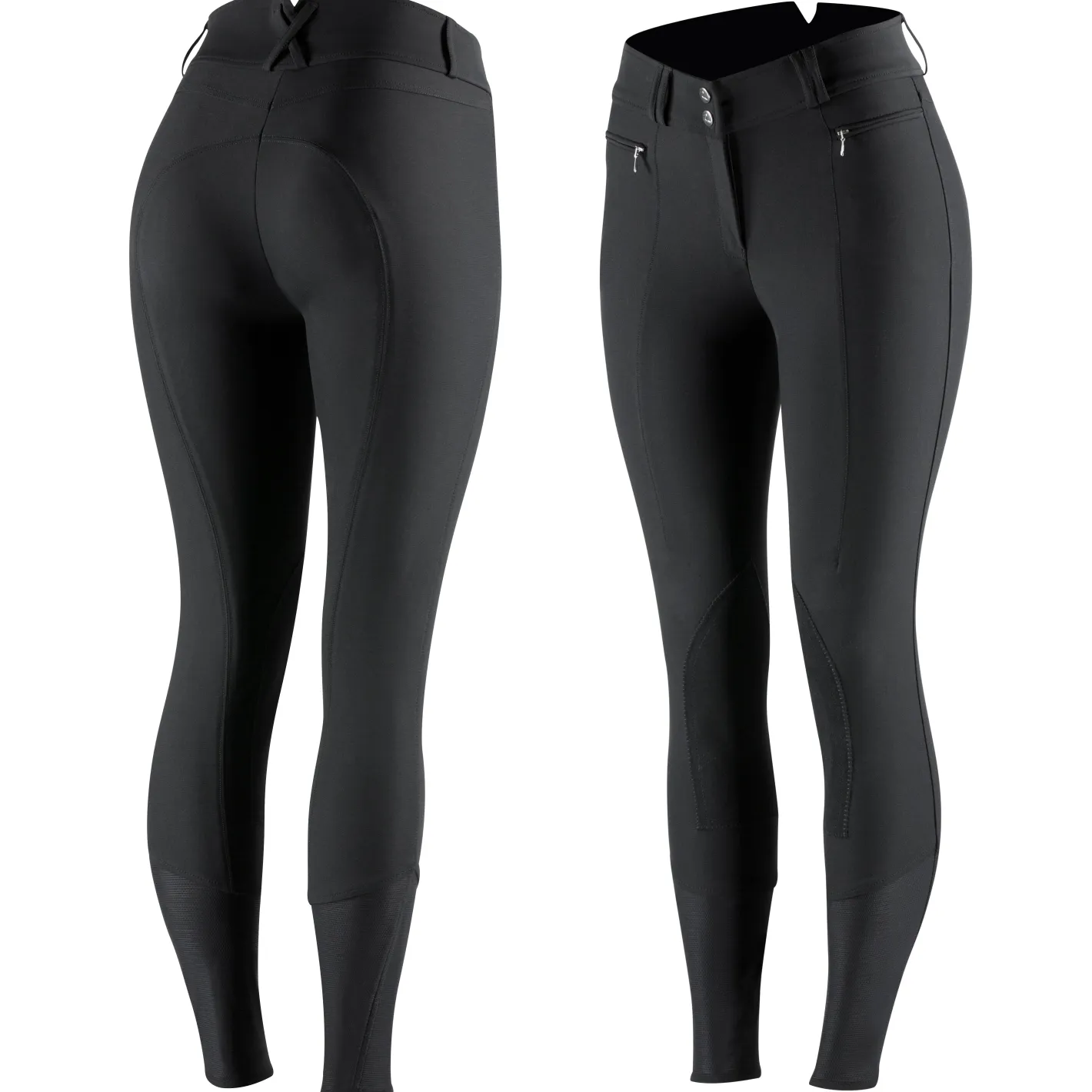 EQUINAVIA Horze Ladies’ Angelina Synthetic Leather Knee-Patch Breech
