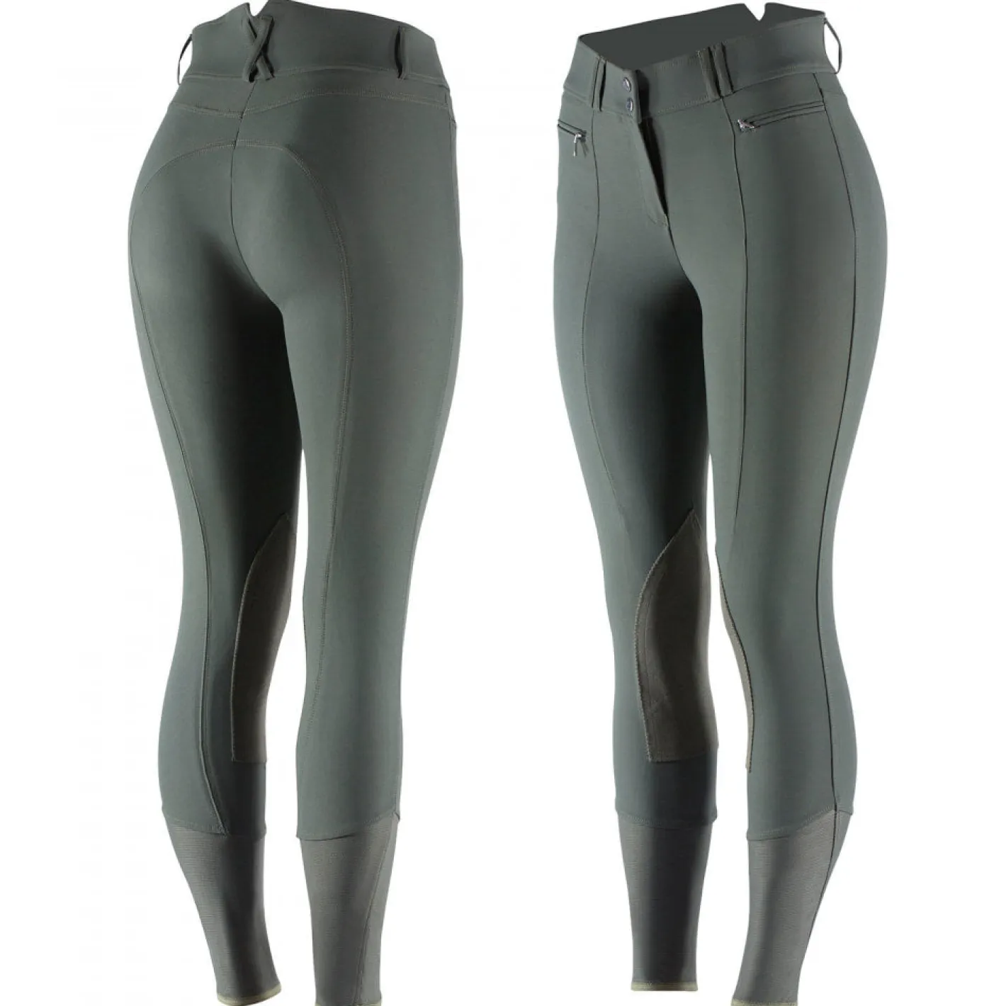 EQUINAVIA Horze Ladies’ Angelina Synthetic Leather Knee-Patch Breech