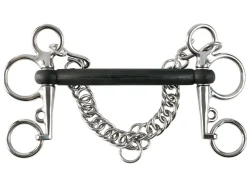 EQUINAVIA Horze Rubber Mullen Mouth Pelham Bit