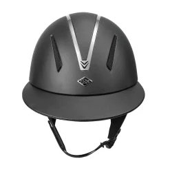 INT RIDING HELMET IRH® F1 Wide Brim Helmet with Leather Finish
