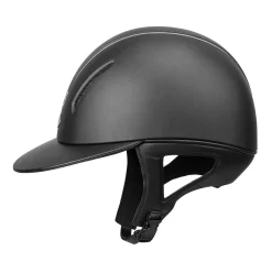INT RIDING HELMET IRH® F1 Wide Brim Helmet with Leather Finish