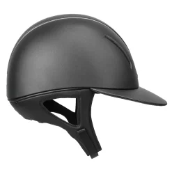 INT RIDING HELMET IRH® F1 Wide Brim Helmet with Leather Finish