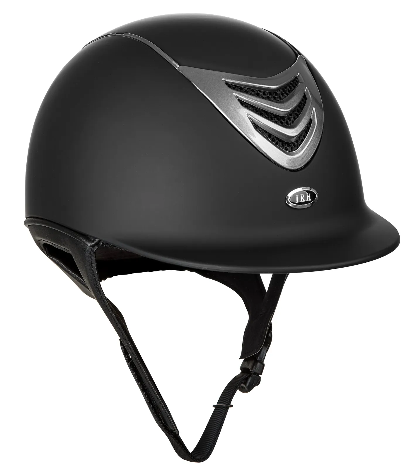 INT RIDING HELMET IRH® IR4G Matte Helmet, Black Finish with Titanium Vent