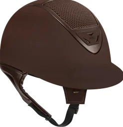 INT RIDING HELMET IRH® IR4G XLT Matte Brown Finish & Rose Gold Frame Helmet