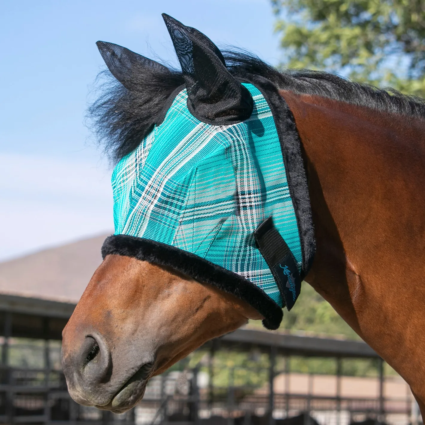 KENSINGTON ™ Signature Fly Mask with Plush Fleece, Ears & Forelock Hole