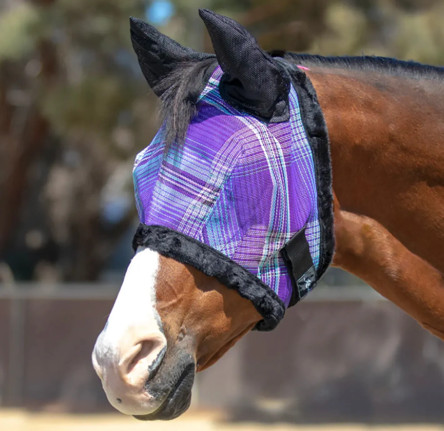 KENSINGTON ™ Signature Fly Mask with Plush Fleece, Ears & Forelock Hole