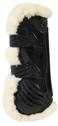 KENTUCKY HORSEWEAR  Vegan Sheepskin Elastic Tendon Boots with Bamboo