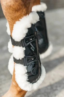KENTUCKY HORSEWEAR  Vegan Sheepskin Elastic Tendon Boots with Bamboo