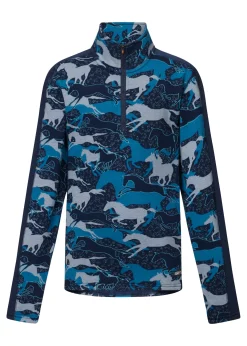 Kids KERRITS ® Kids’ Plush Printed Fleece Half-Zip Top