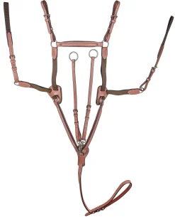 JPC EQUESTRIAN Laureate by Henri de Rivel Raised Fancy-Stitched 5-Point Breastplate with Running Attachment