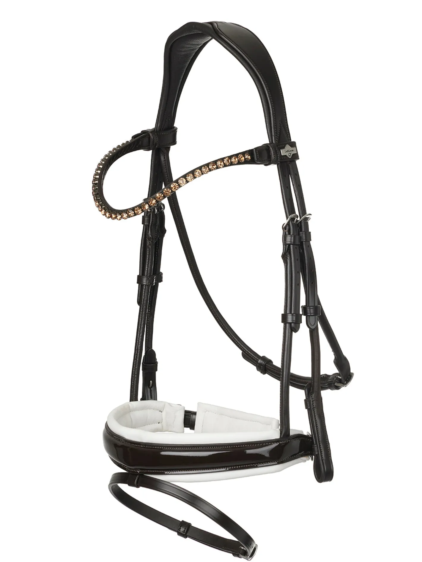 HORSE HEALTH TRADE LeMieux® Kudos Patent Leather Dressage Bridle