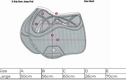 HORSE HEALTH TRADE LeMieux® X-Grip EuroJump Square Pad