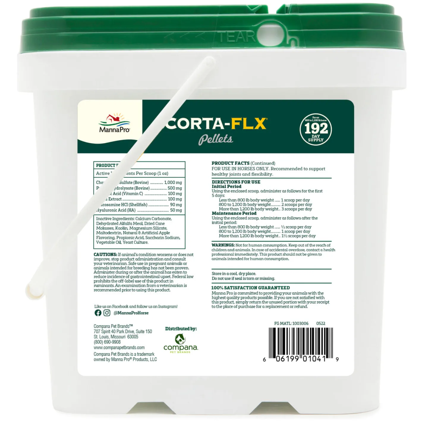 ANIMAL HEALTH INT Manna Pro® Corta-Flx® Pellets, 12 Pounds