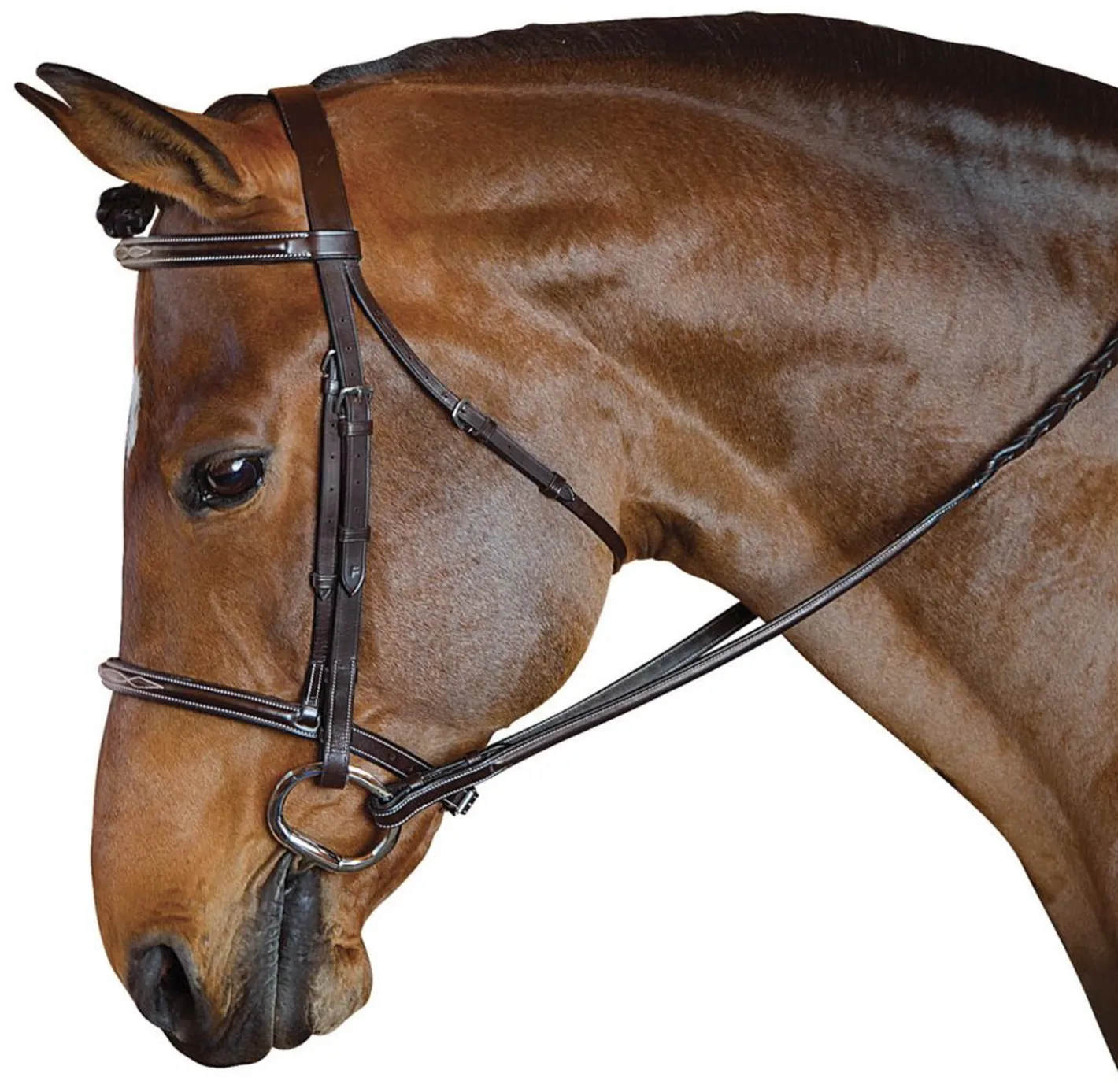 INT RIDING HELMET Marcel Toulouse Standard Hunter Bridle