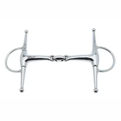 PARTRADE Metalab Double-Jointed with Oval Link Full Cheek Snaffle Bit