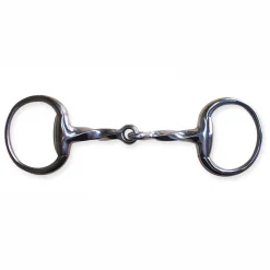 PARTRADE Metalab Jointed, Twisted Eggbutt Snaffle Bit