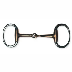 PARTRADE Metalab Jointed with Thin Copper Eggbutt Snaffle Bit