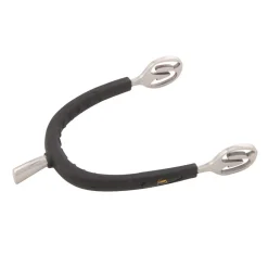 PARTRADE Metalab Prince of Wales Rubber-Covered Spurs - Large Cup