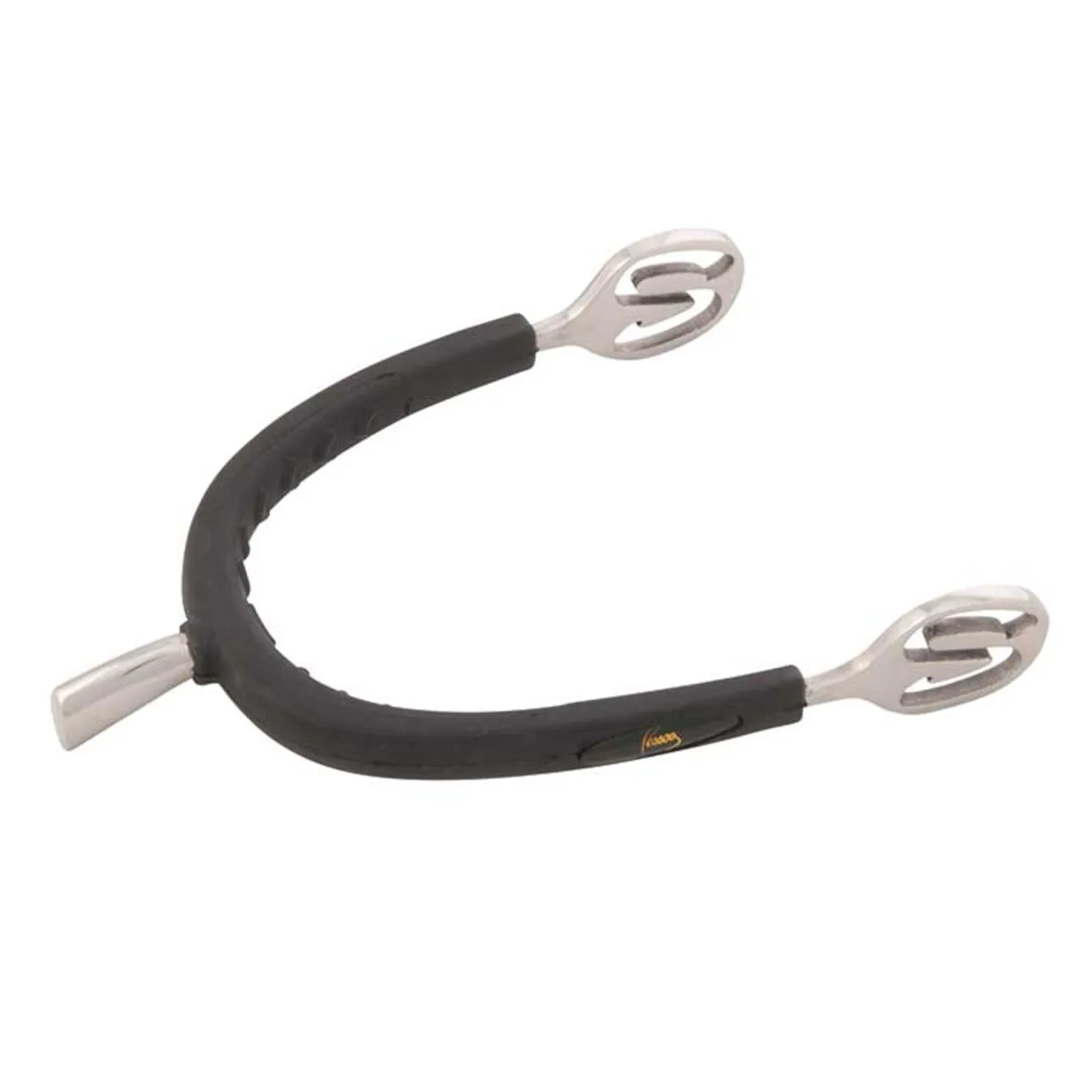 PARTRADE Metalab Prince of Wales Rubber Covered Spurs - Medium Cup
