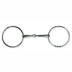 PARTRADE Metalab Single-Jointed Loose Ring Gag Bit