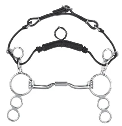 TOKLAT ORIGINALS Myler® 3-Ring Combo Low Port Comfort Snaffle MB 04