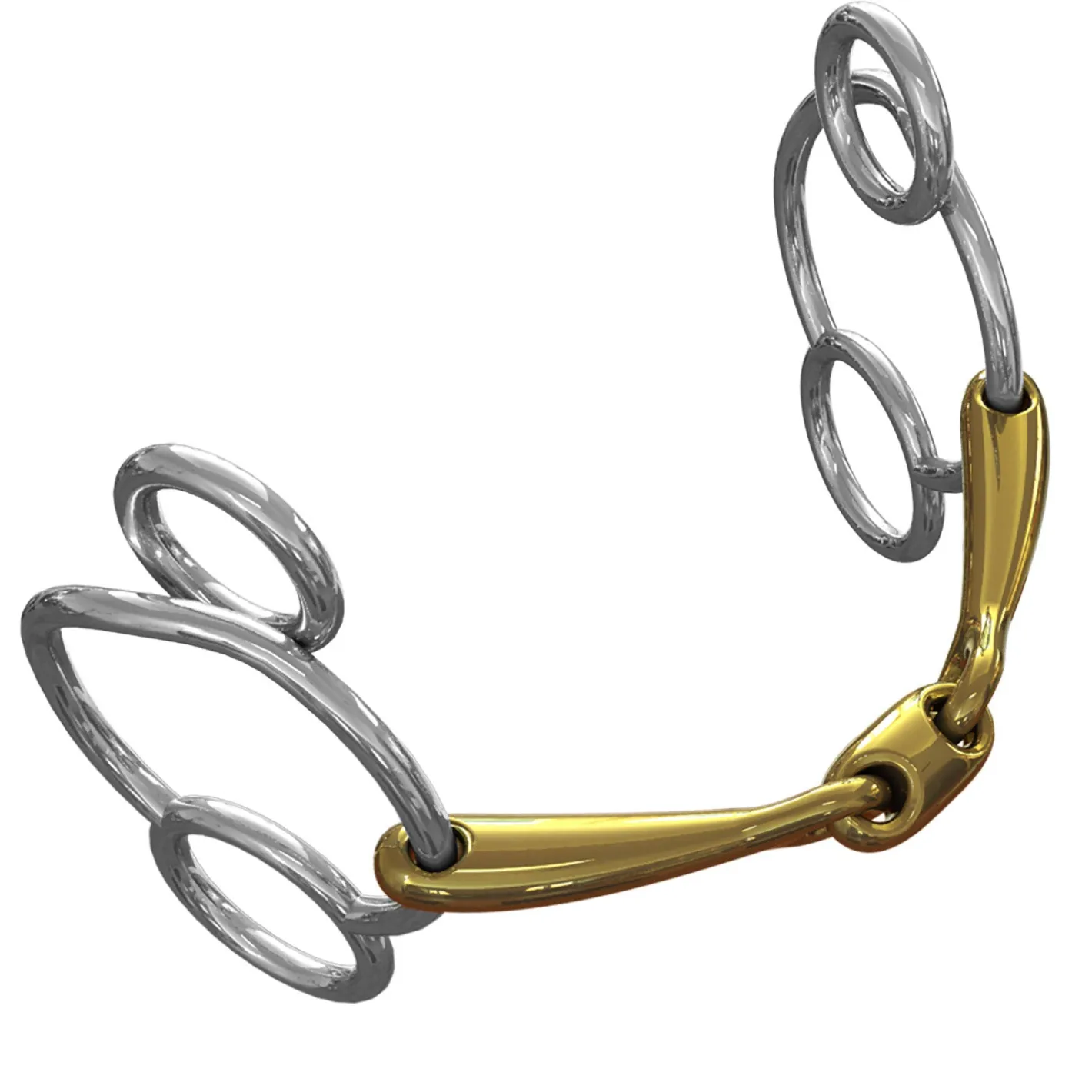 METLAR/NEUE SCHULE Neue Schule Pony Tranz Angled Lozenge Universal Bit - 10 mm mouth