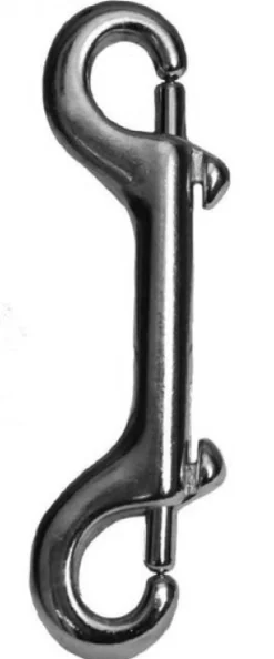 SHILOH STABLES TACK Nickel-plated Double End Snap