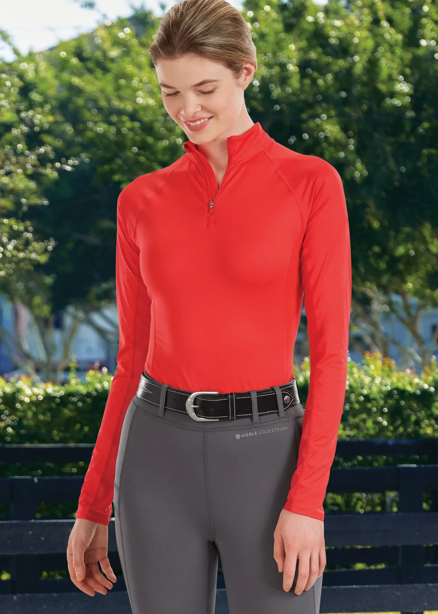 I APPAREL INT GROUP Noble Equestrian™ Ladies’ Ashley+ Long Sleeve Shirt