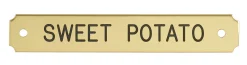 DOVER DROPSHIP Notched Corner Bridle Nameplate