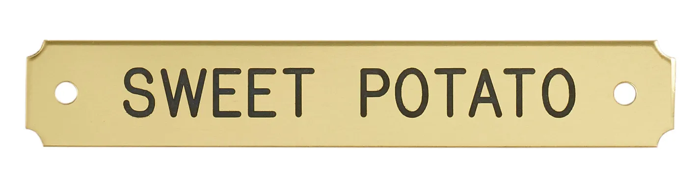 DOVER DROPSHIP Notched Corner Bridle Nameplate