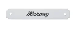 DOVER DROPSHIP Notched Corner Halter Nameplate - 1 or 2 lines