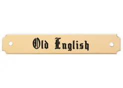 DOVER DROPSHIP Notched Corner Halter Nameplate - 1 or 2 lines