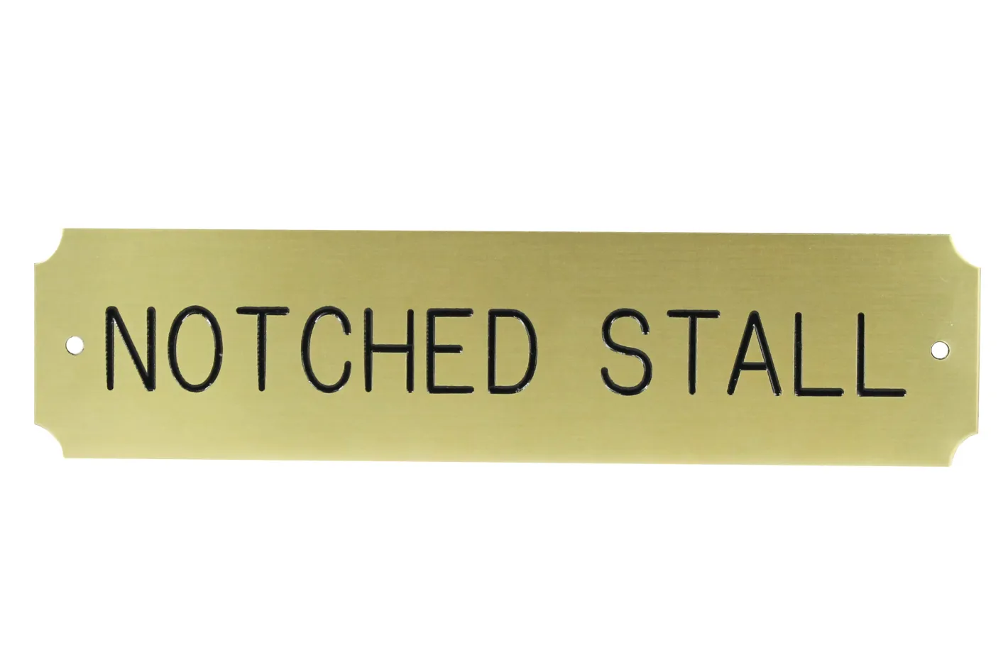 CRW Notched Stall Plate - 3 lines