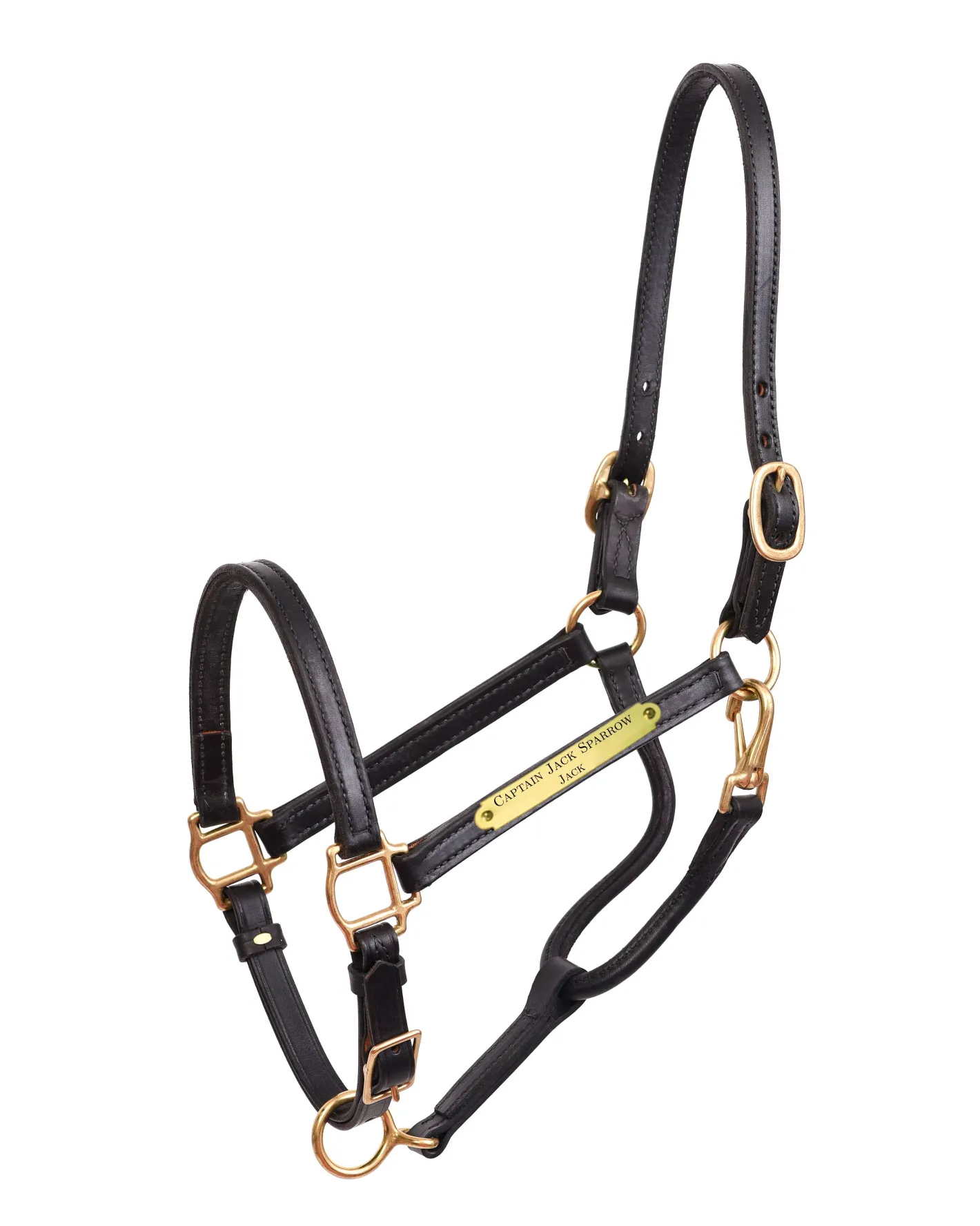 PERRIS LEATHER Perri’s® 3/4" Premium Leather Show Halter with Nameplate
